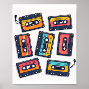 Old cassettes poster