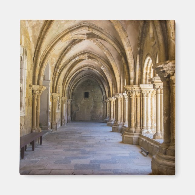 Old Cathedral Cloister Hallway Magnet (Front)