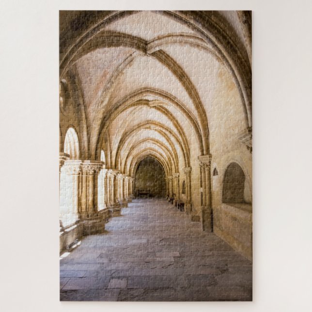 Old Cathedral Cloister Walkway Jigsaw Puzzle (Vertical)