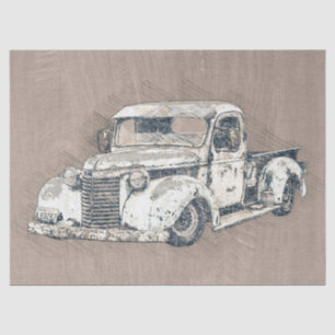 Old Chevrolet Retro Classic Truck Decoupage Tissue Paper