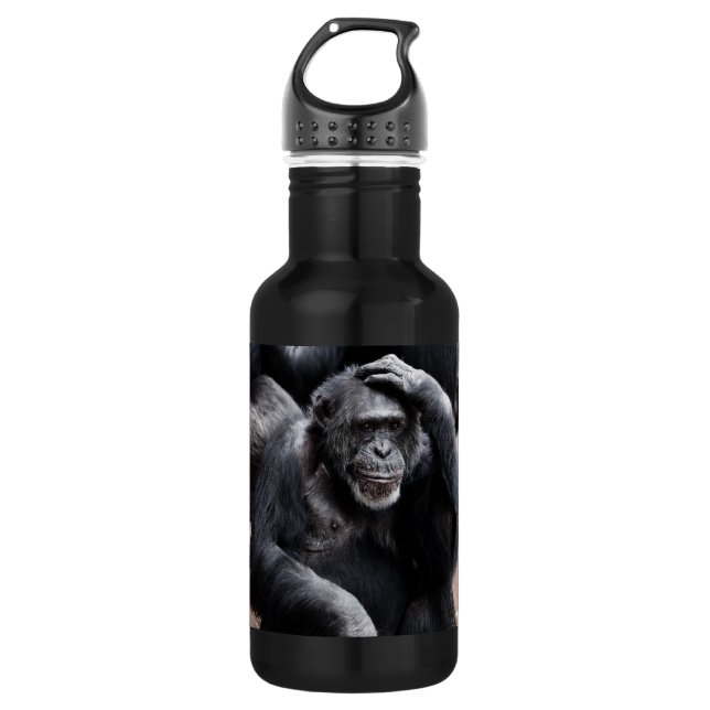 Old Chimpanzee 532 Ml Water Bottle (Front)
