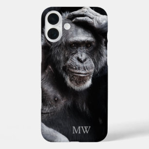 Old Chimpanzee custom monogram phone cases
