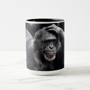 Old Chimpanzee custom name mugs