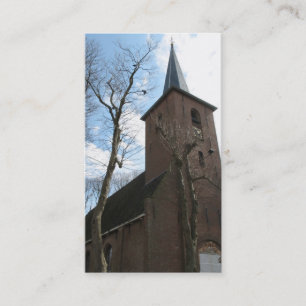 Old Church and Trees Small Photo Card