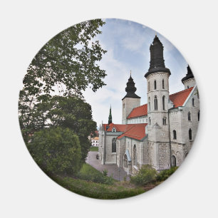 Old Church in Visby Sweden Magnet