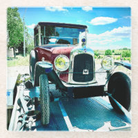 Old Citroen Car on A Trailer in France
