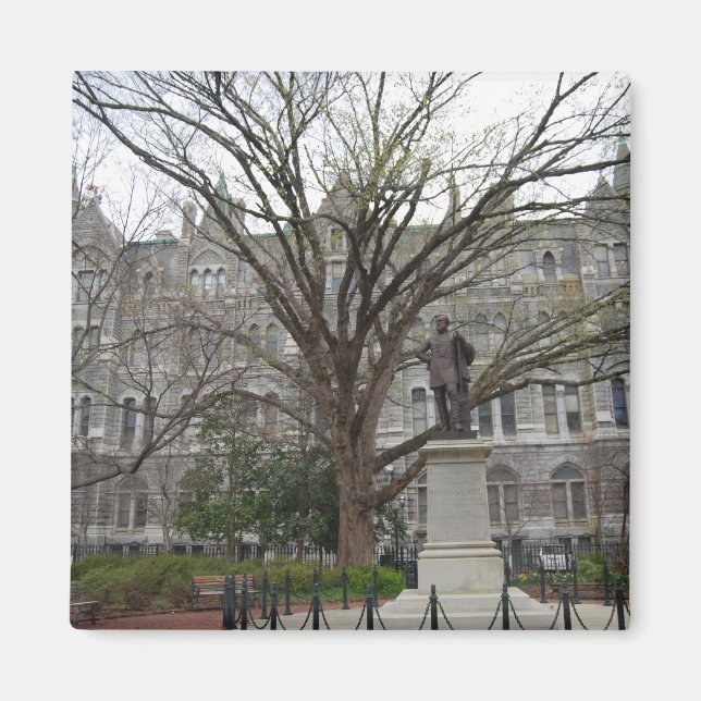 Old City Hall, Richmond, VA in spring Magnet (Front)