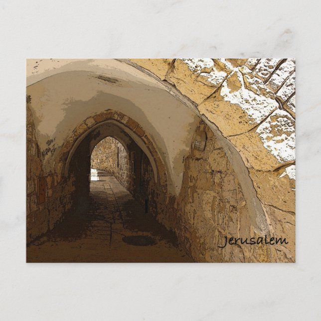 Old City of Jerusalem Postcard (Front)