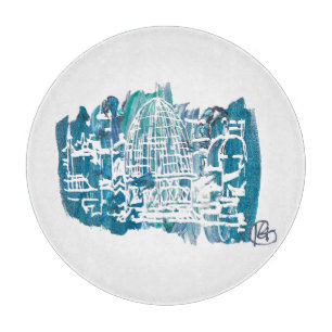 Old City Studio Art Challah Cutting Board
