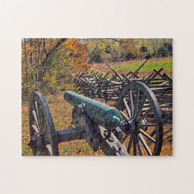 Old Civil War Cannons. Jigsaw Puzzle (Horizontal)