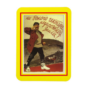 Old Classic 1939 Soviet Poster Magnet