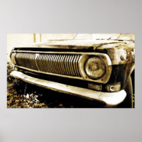 Old Classic Car Headlights
