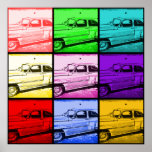 Old Classic Car Watercolor Pop Art Print<br><div class="desc">Old Classic Car Watercolor Pop Art Print 

 "retro pop art" "cool pop art" "pop art posters" "old cars" "vintage car" "antique car" "purple" "red" "green" "blue" "pop art" "watercolor" "transportation" "classic cars" "car collectors" "garage"</div>