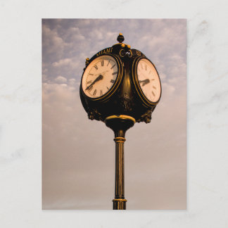 Old Clock Postcard