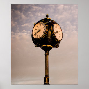 Old Clock Poster