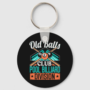 Old Club Pool 8 Ll Billiards Division For Men Gift Key Ring