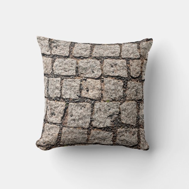 Old cobble stone pattern at the streetabstract,anc cushion (Front)
