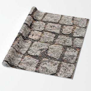 Old cobble stone pattern at the streetabstract,anc wrapping paper