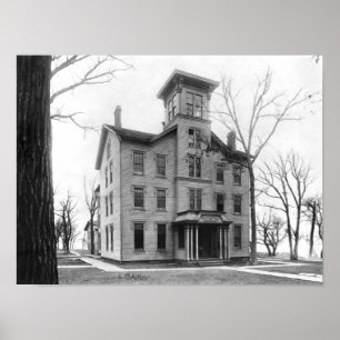 Old College, Evanston, built in 1855 Poster