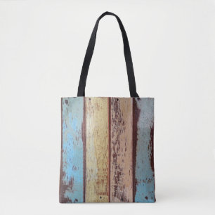Old colorful wooden background abstract,background tote bag