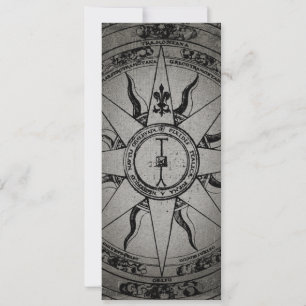 Old Compass Rose Invitation