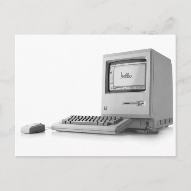 Old Computer Postcard (Front)