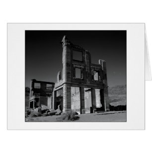 " Old Cook Bank Building " Black and White Version