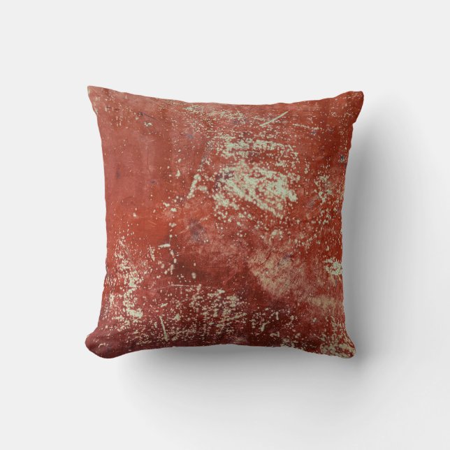 Old Copper: Vivid Metal Texture. Cushion (Front)