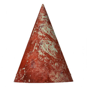 Old Copper: Vivid Metal Texture. Party Hat