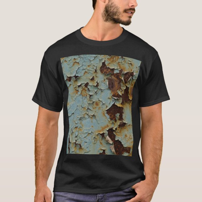 Old, corroded rusty metallic background. T-Shirt (Front)