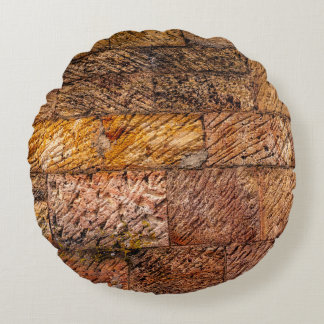 Old Coulterville Bricks Round Cushion