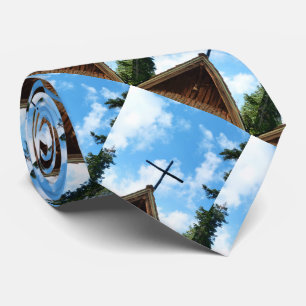 Old Country Church, Vintage Wood Siding, Tie