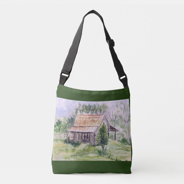 Old Country Shack Crossbody Bag (Front)
