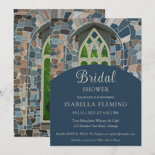 Old Countryside Church Bridal Shower Invitation