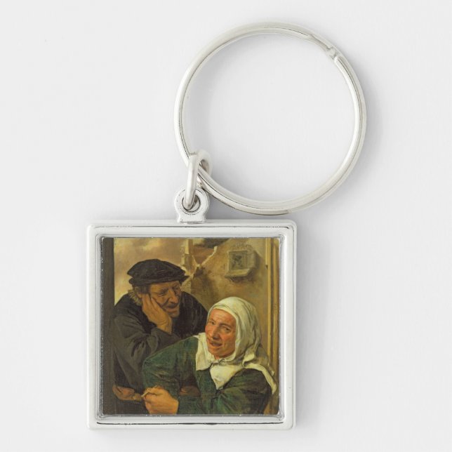 Old Couple Key Ring (Front)