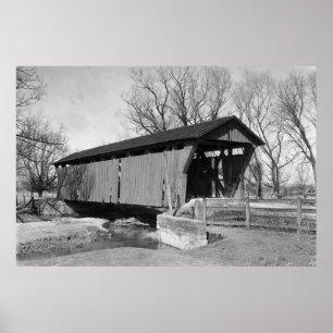 Old Covered Bridge Poster