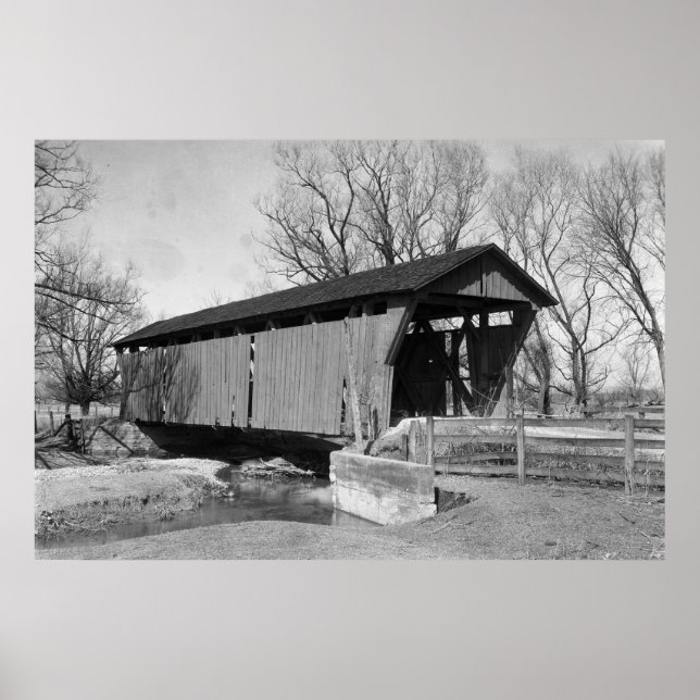Old Covered Bridge Poster (Front)
