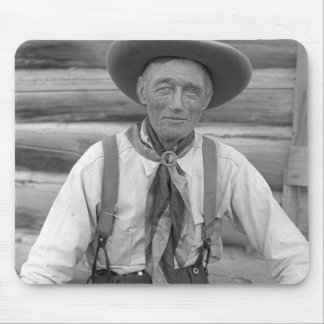 Old cowboy mouse pad