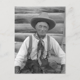 Old cowboy postcard