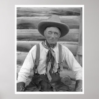 Old cowboy poster
