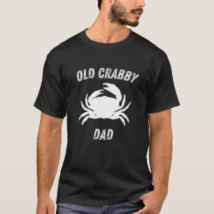Old Crabby Dad Funny Crab Mens T Shirt