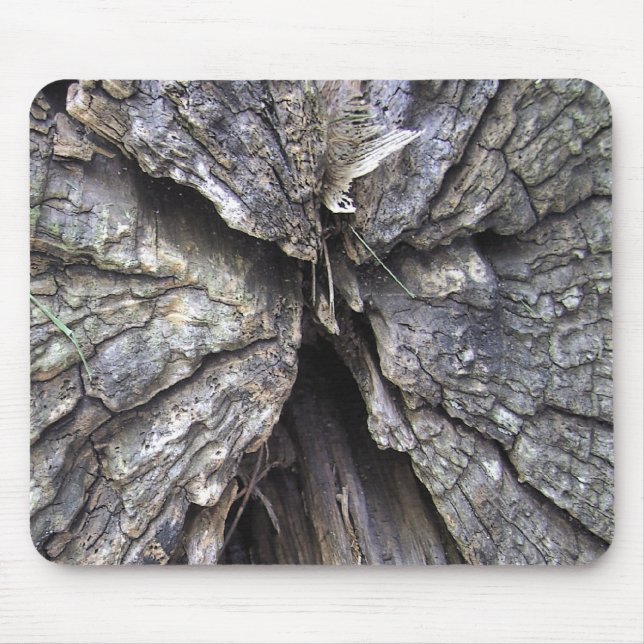 Old Cracked Wood an Angel  Mousepad (Front)