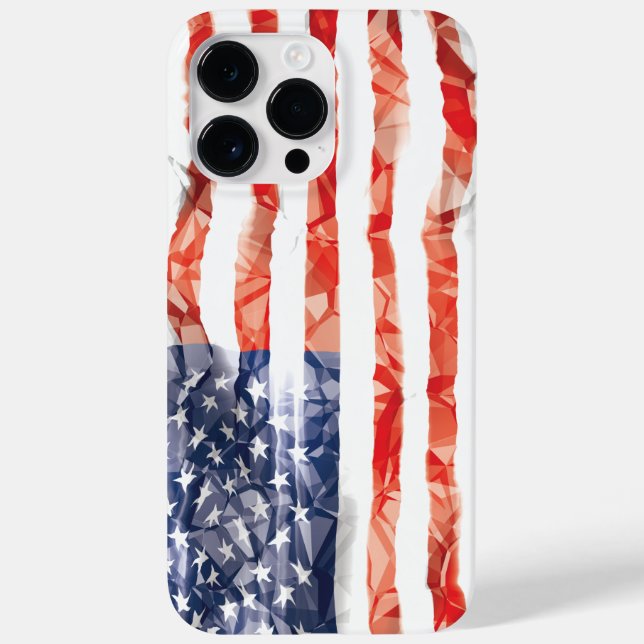 Old Creased American Flag Case-Mate iPhone Case (Back)