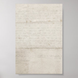 Old Creased Paper Poster