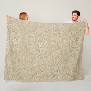 Old Crochet Lace Seamless Pattern 1 Fleece Blanket