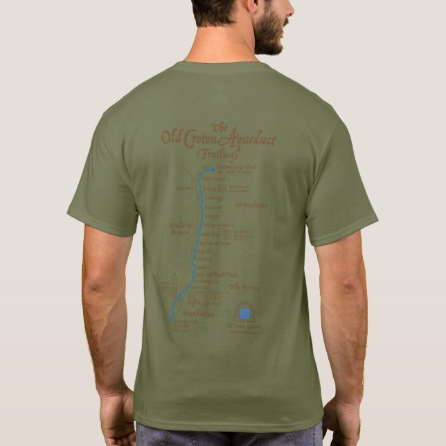 Old Croton Aqueduct Men's T-shirt (Back)