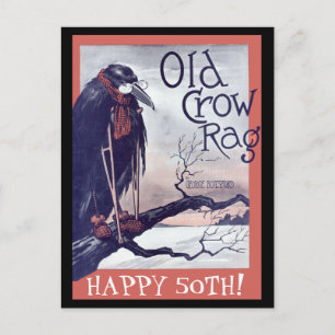 Old Crow Birthday Card