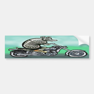 Old Crusty Biker Bumper Sticker