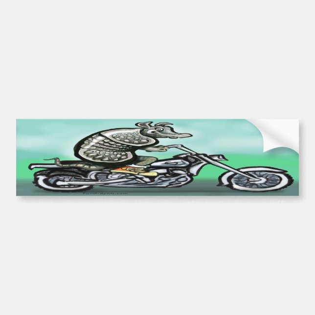 Old Crusty Biker Bumper Sticker (Front)