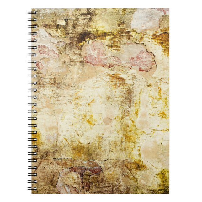 Old damaged wall backgroundabstract, aged, archite notebook (Front)